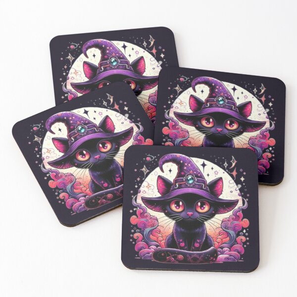 Item preview, Necromancer Cute Cat  designed and sold by printmala.