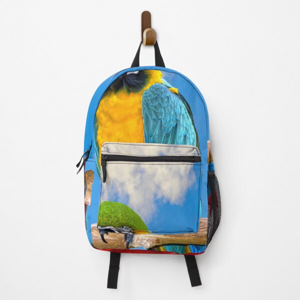 Item preview, Gold and Blue macaw and a Scarlet macaw perched on a branch designed and sold by Peter Etchells.