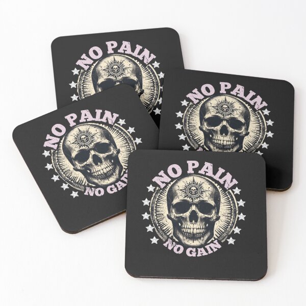 Item preview, Skeleton No Pain No Gainn Workout Design designed and sold by AlienOccupation.