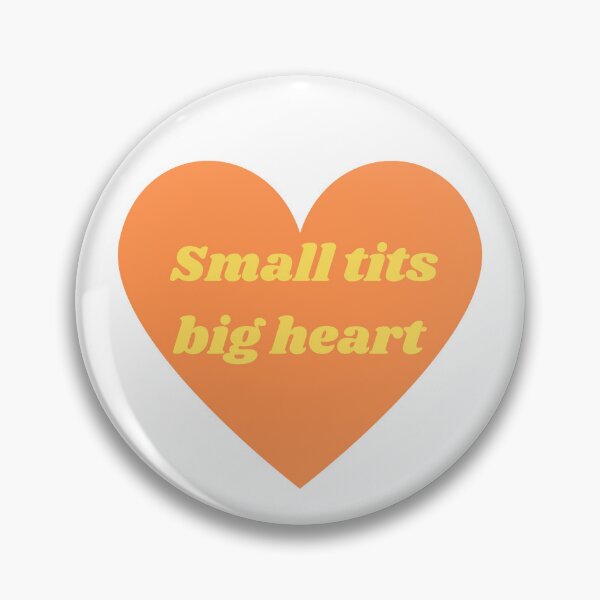 Item preview,  Small tits big heart funny girl design orange designed and sold by MikusOla.