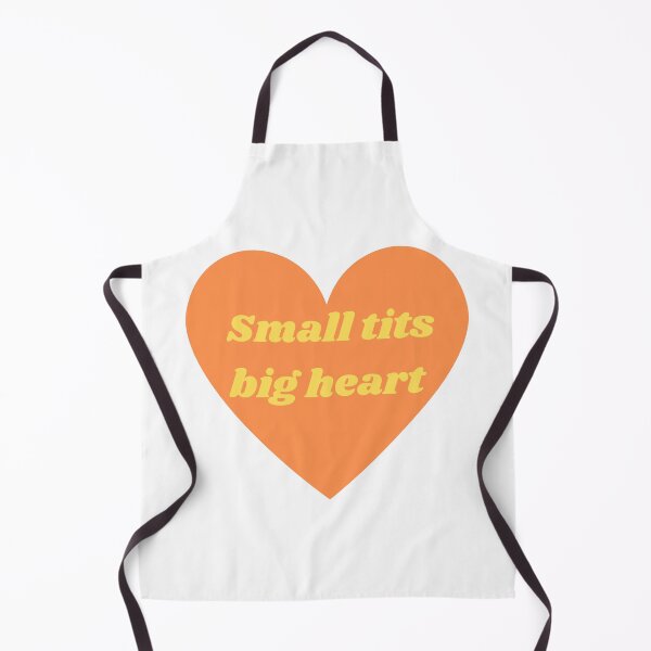 Item preview, Small tits big heart funny girl design orange designed and sold by MikusOla.
