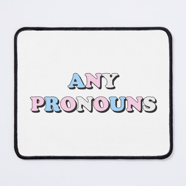 Item preview, any pronouns trans pride flag pronouns designed and sold by wordswithfonts.