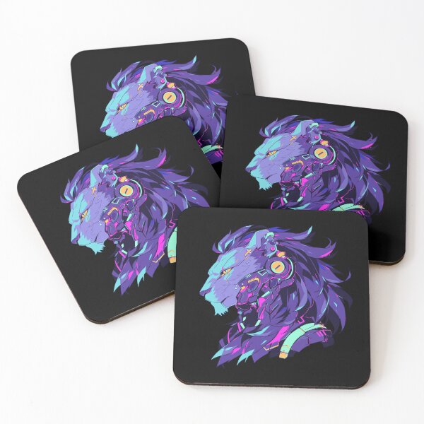 Item preview, Cyber Black Lion // Black lion // Cool Animal // Cyber Animal // Future Animal Art // Animal Warrior // Animal Cute Art // Gaming Aesthetic stickers designed and sold by SMARTKIT  DESIGNAGENCY.