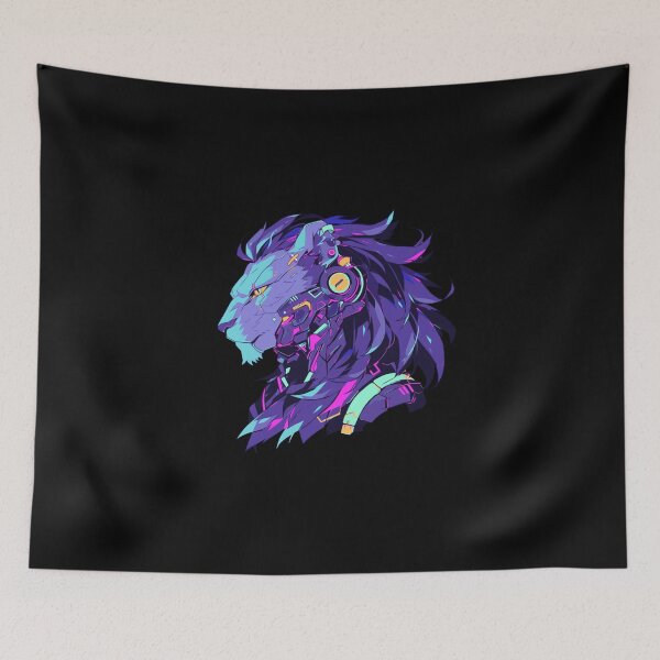Item preview, Cyber Black Lion // Black lion // Cool Animal // Cyber Animal // Future Animal Art // Animal Warrior // Animal Cute Art // Gaming Aesthetic stickers designed and sold by SMARTKIT  DESIGNAGENCY.