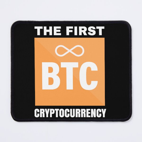 Item preview, BTC the first cryptocurrency designed and sold by CryptoFunMerch.