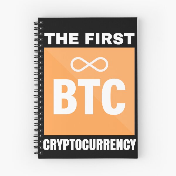 Item preview, BTC the first cryptocurrency designed and sold by CryptoFunMerch.