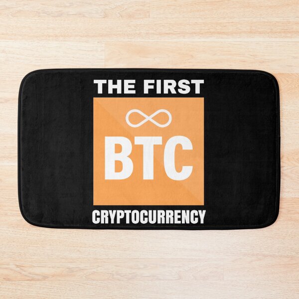 Item preview, BTC the first cryptocurrency designed and sold by CryptoFunMerch.