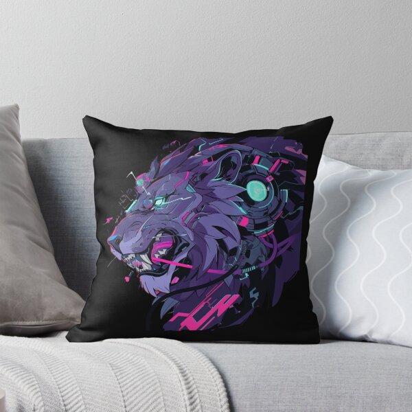 Item preview, Cyber Black Lion // Black lion // Cool Animal // Cyber Animal // Future Animal Art // Animal Warrior // Animal Cute Art // Gaming Aesthetic stickers designed and sold by SMARTKIT  DESIGNAGENCY.