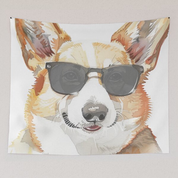 Item preview, Corgi with Sunglasses designed and sold by SociallyRemoved.