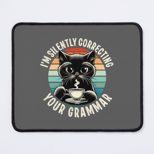 Item preview, Cute but Fierce Black Cat Sipping Coffee designed and sold by nameonshirt.