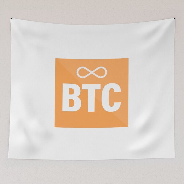 Item preview, BTC the first cryptocurrency designed and sold by CryptoFunMerch.
