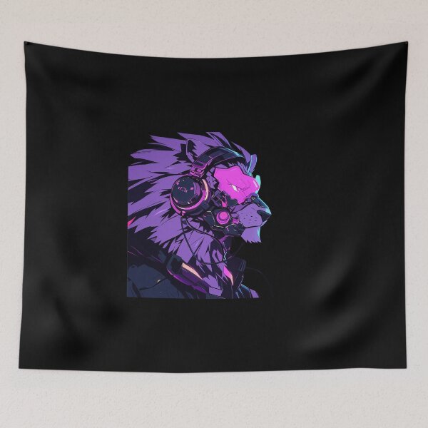 Item preview, Cyber Black Lion // Black lion // Cool Animal // Cyber Animal // Future Animal Art // Animal Warrior // Animal Cute Art // Gaming Aesthetic stickers designed and sold by SMARTKIT  DESIGNAGENCY.