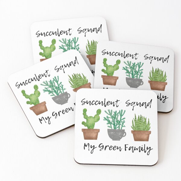 Item preview, Succulent Squad My Green Family - gifts for plant lovers designed and sold by alczar.
