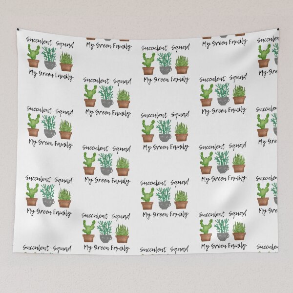 Item preview, Succulent Squad My Green Family - gifts for plant lovers designed and sold by alczar.