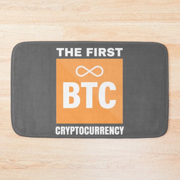 Item preview, BTC the first cryptocurrency designed and sold by CryptoFunMerch.