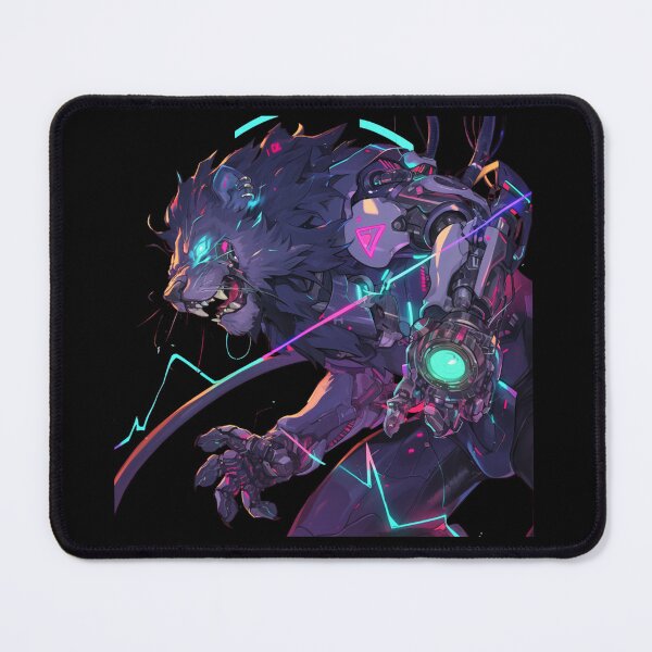 Item preview, Cyber Black Lion // Black lion // Cool Animal // Cyber Animal // Future Animal Art // Animal Warrior // Animal Cute Art // Gaming Aesthetic stickers designed and sold by SMARTKIT  DESIGNAGENCY.