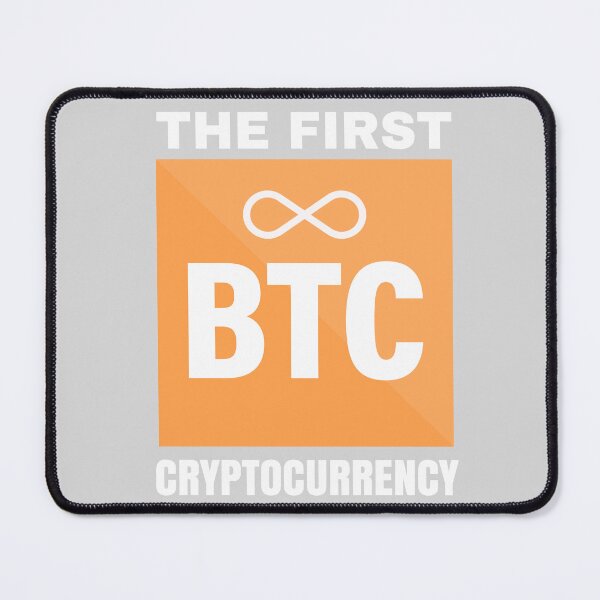Item preview, BTC the first cryptocurrency designed and sold by CryptoFunMerch.
