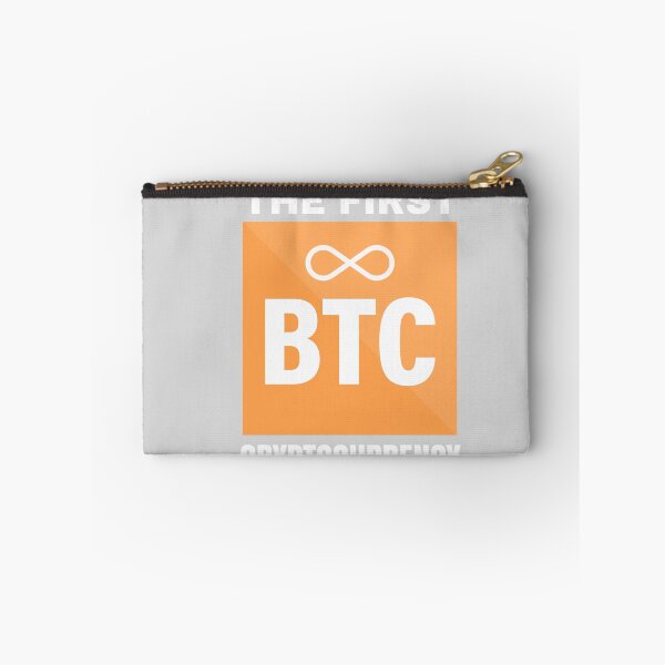 Item preview, BTC the first cryptocurrency designed and sold by CryptoFunMerch.