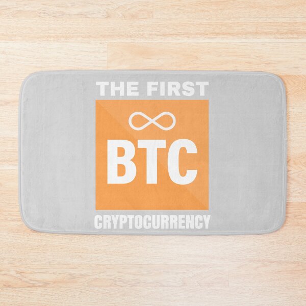 Item preview, BTC the first cryptocurrency designed and sold by CryptoFunMerch.