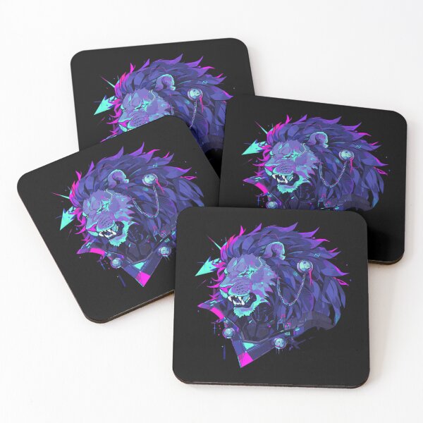 Item preview, Cyber Black Lion // Black lion // Cool Animal // Cyber Animal // Future Animal Art // Animal Warrior // Animal Cute Art // Gaming Aesthetic stickers designed and sold by SMARTKIT  DESIGNAGENCY.
