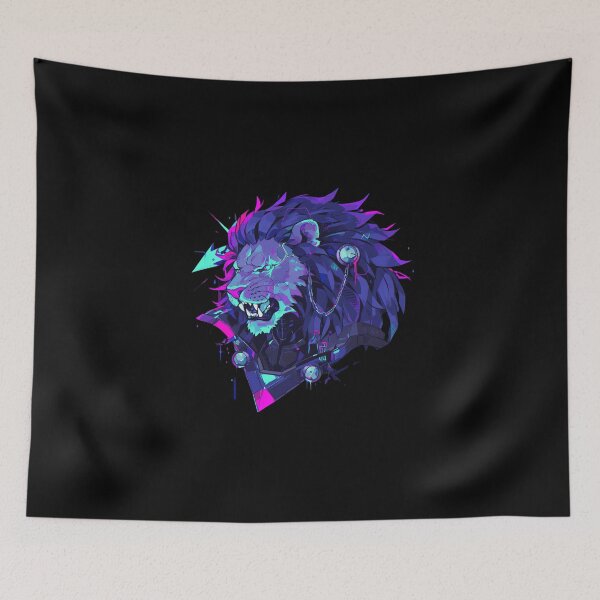 Item preview, Cyber Black Lion // Black lion // Cool Animal // Cyber Animal // Future Animal Art // Animal Warrior // Animal Cute Art // Gaming Aesthetic stickers designed and sold by SMARTKIT  DESIGNAGENCY.