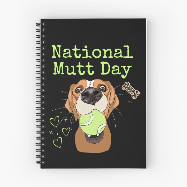 Item preview, National Mutt Day Funny Line Drawing Design designed and sold by EarthArtDesigns.
