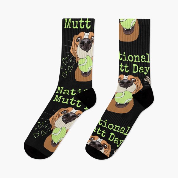 Item preview, National Mutt Day Funny Line Drawing Design designed and sold by EarthArtDesigns.