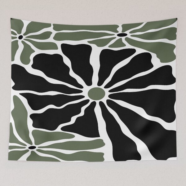 Item preview, Abstract home decorating minimalist flower line art wall poster designed and sold by jayne0524.