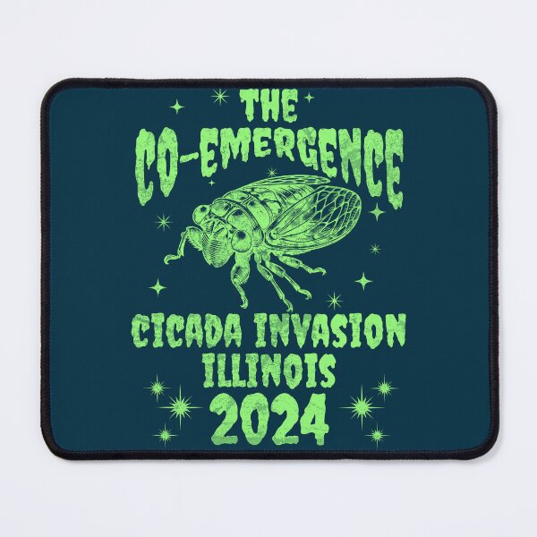 Item preview, Illinois Cicada Invasion 2024 - Cicada Co-Emergence Illinois Spring 2024 designed and sold by chrisrivait.