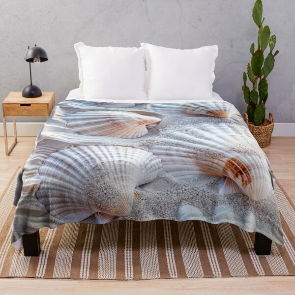 Item preview, Beautiful White Seashells on the Beach designed and sold by MargaretWiktor.
