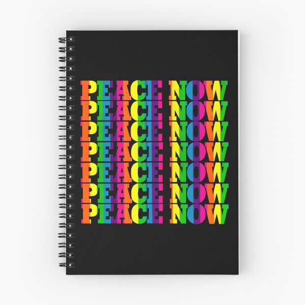 Item preview, Peace Now 1960s-70s Rainbow Letters designed and sold by RocketshipRetro.