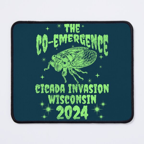 Item preview, Wisconsin Cicada Invasion 2024 - Cicada Co-Emergence Wisconsin Spring 2024 designed and sold by chrisrivait.