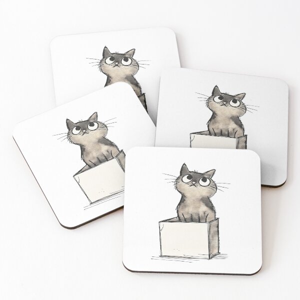 Item preview, Cat In Box designed and sold by Crazycatgraphic.