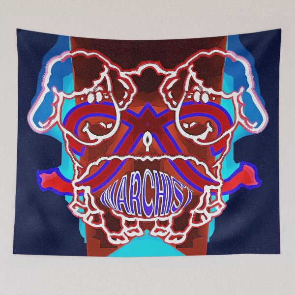 Item preview,  *A-ANARCHIST SHEEP PORTRAIT ABSTRACT HUMOR ILLUSTRATION." designed and sold by Ralek.