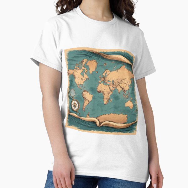 Item preview, Map of the World, Compass designed and sold by WiolettaS.