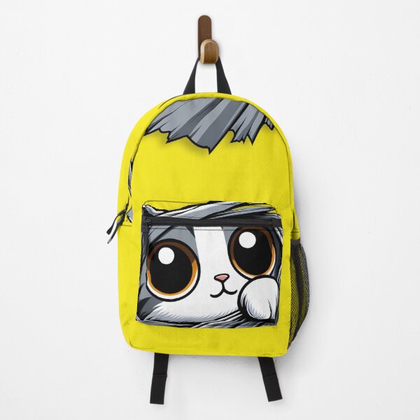 Item preview, A cute kitten peeking through torn cloth designed and sold by creativekrish.
