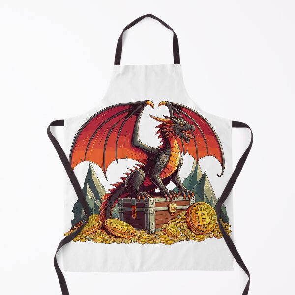 Item preview, a dragon protecting his treasure designed and sold by CryptoFunMerch.