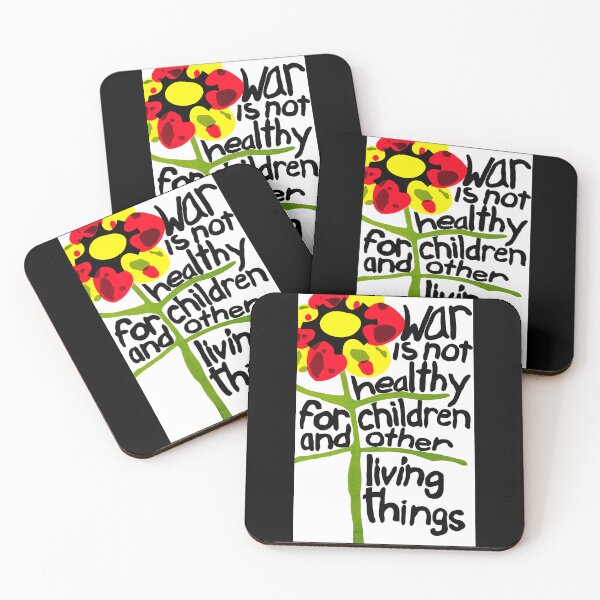 Item preview, War Is Not Healthy For Children & Other Living Things designed and sold by RocketshipRetro.