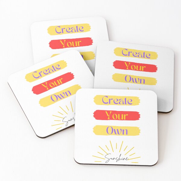 Item preview, Create Your Own Sunshine quote digital art work designed and sold by IamSarang.