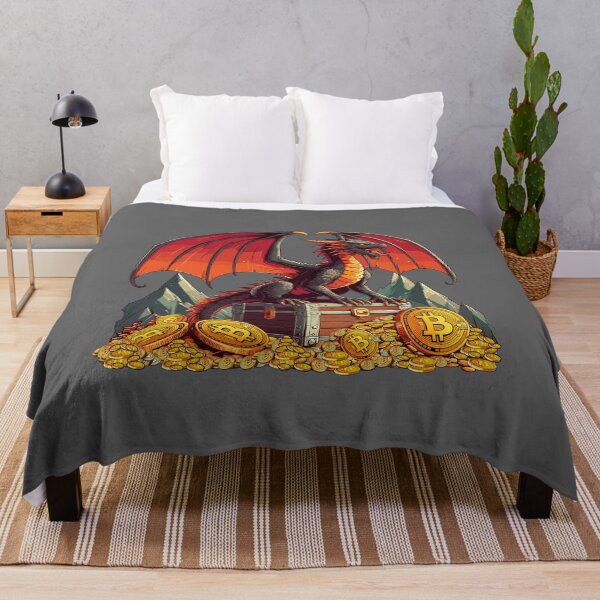 Item preview, a dragon protecting his treasure designed and sold by CryptoFunMerch.