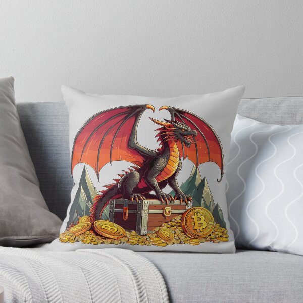 Item preview, a dragon protecting his treasure designed and sold by CryptoFunMerch.