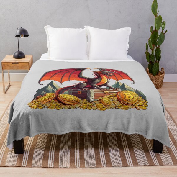 Item preview, a dragon protecting his treasure designed and sold by CryptoFunMerch.