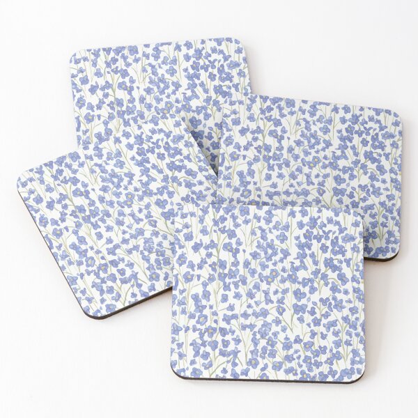 Item preview, flower pattern, seamless pattern, floral pattern,Little Blue Flowers designed and sold by asbno19.