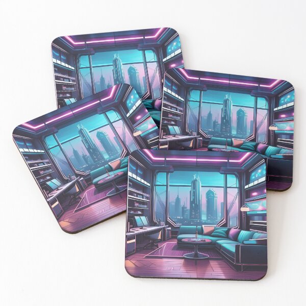 Item preview, DYSTOPIAN CYBERPUNK ROOM designed and sold by cubiask.