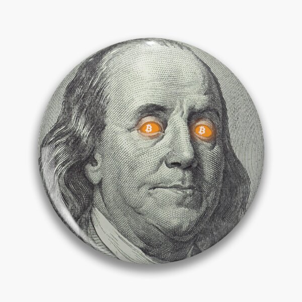 Artikelvorschau, Bitcoin - Benjamin Franklin, nimm die orange Pille entworfen und verkauft von HPSauce66.