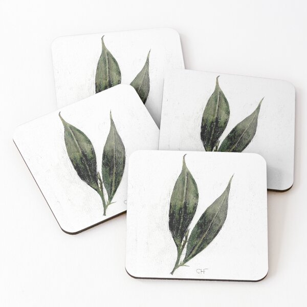 Item preview, pair of leaves watercolour by CHF designed and sold by CecilHF.