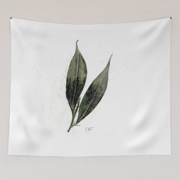 Item preview, pair of leaves watercolour by CHF designed and sold by CecilHF.