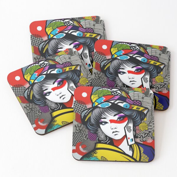 Item preview, Modern Asian inspired graffiti art  designed and sold by Roxburylane.