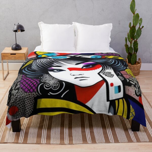 Item preview, Modern Asian inspired graffiti art  designed and sold by Roxburylane.