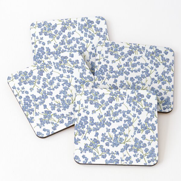 Item preview, flower pattern, seamless pattern, floral pattern,Little Blue Flowers designed and sold by asbno19.